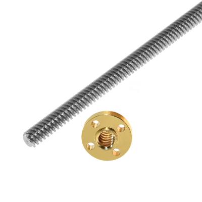 China CNC Machining Parts T8 Lead Screw Diameter 8mm Lead1 2 4 8mm Length100 200 300 400 500 600mm 3D Printer for sale