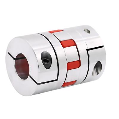 China Shaft Connections Aluminum Alloy Claw Type Plum Blossom Pad Elastic Coupling For Stepper Motor for sale