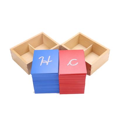 China Environmental Painting Montessori Education Language Learning Games Aids Sandpaper Letters For Kids for sale