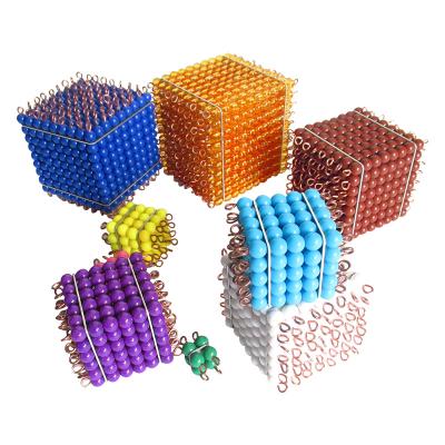 China Special Hot Selling Mathematics Teaching Materials Counting Montessori Golden Beads for sale