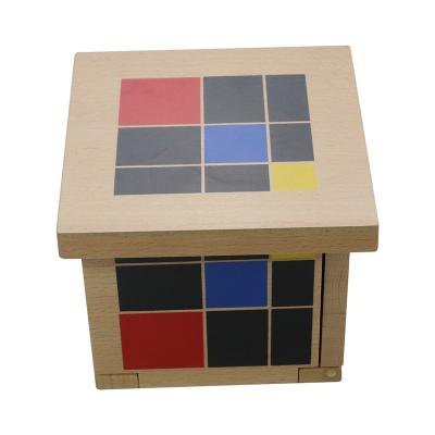 China Sensory The Other Solid Form Montessori Educational Toys Geometric Trinomial Cube for sale