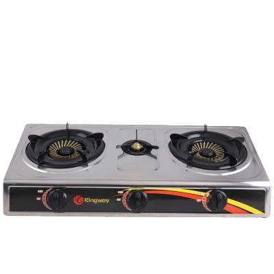 China High Efficiency Stainless Steel Kitchen Appliances Countertop High Pressure Indoor Two-Burner Gas Cooker for sale