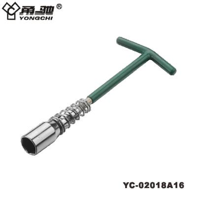 China Carbon Steel T-Handle Spark Plug Socket Wrench 230mm x 16mm Automotive Workshop Tool for sale