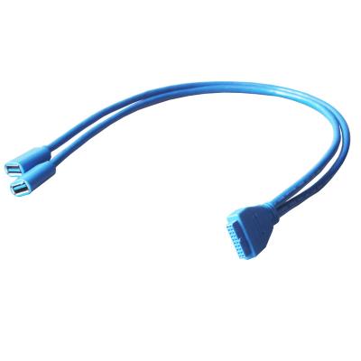 China Wholesale COMPUTER Computer Cables Motherboard USB Cable IDE 20 Pin to USB 3.0 Female Splitter Cable Data Cord for sale