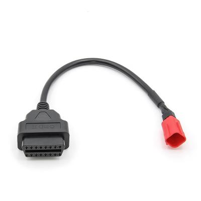 China Wholesale Universal OBD2 16 Pin To 6 Pin Adapter For Honda Motorcycles Motor OBD Diagnostic Cable for sale