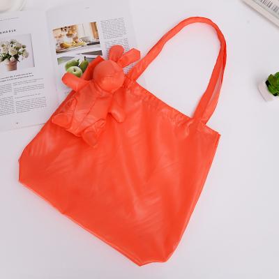 China Reusable Personalized Rabbit Shape Reusable Custom Design Custom Tote Bags No Minimum For Shopping Shiny for sale