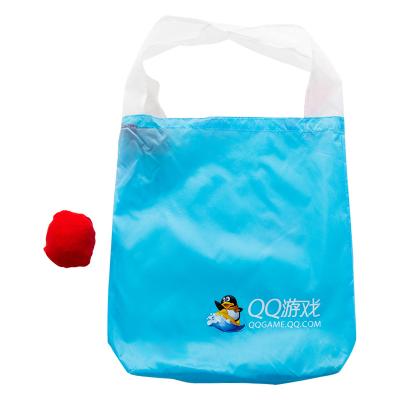 China Polyester Medium Size Folding Round Ball Personalized Creative Folding Shopping Bag for sale