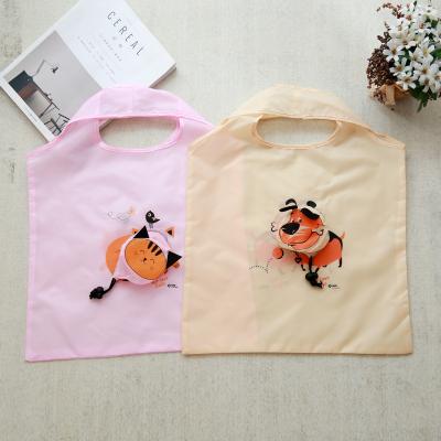 China Custom Logo Animal Shape Cat And Dog Folding Portable Shopping Bags Eco - Friendly for sale