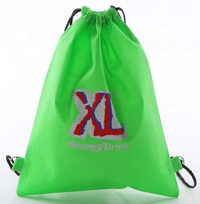 China Factory Customized Polyester Fabric Drawstring Folding Back Bag for sale