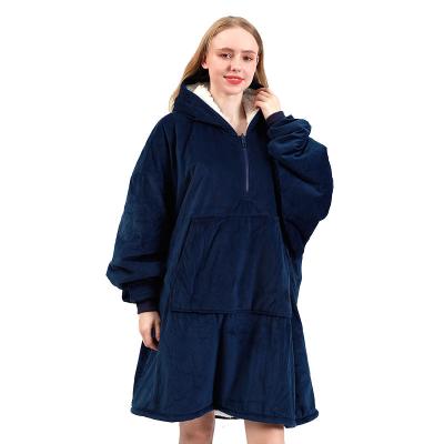 China PORTABLE Super Soft Normal Blanket Sweatshirt Blanket OEM Sherpa Hoodie Fleece OEM Sherpa Hoodie Blanket For Adult for sale