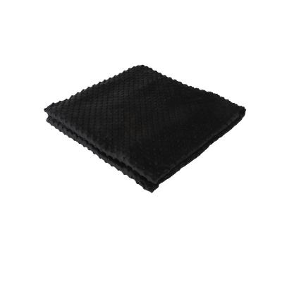 China PORTABLE Black Embossing Modern Simple Weighted Print Blanket For Winter Mild for sale