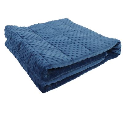 China Factory Supplier High Quality PORTABLE Worry Insomnia Adult Autism Knitted Weighted Blanket Glass Beads for sale