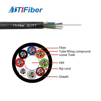 China Outdoor Optical Fiber Cable Air Blown Micro Cable GCYFY 24 Cores for sale