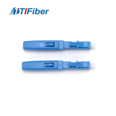 China Ftth Drop Cable Optical Fast Connector LC Single Mode Blue Field Assembly en venta