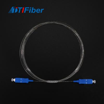 China Fibra ótica de nylon Jumper Transparent Invisible do conector de SC/UPC-SC/UPC à venda