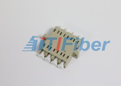 Cina Quad lo stile LC/adattatori a fibra ottica del PC, accoppiatore di plastica del cavo a fibre ottiche in vendita