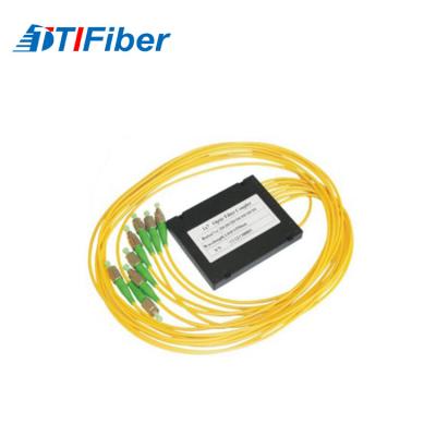 China Customized yellow FTB ABS Fiber splitter ABS box apc fiber optic pigtail for sale