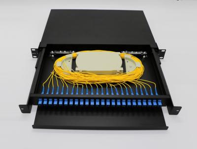 Cina Tipo a fibra ottica leggero del cassetto dello scaffale dei porti FTTH della scatola terminale 24 con il quadro d'interconnessione in vendita