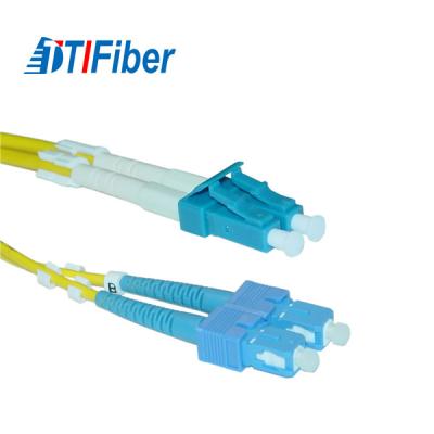 China LC der Zustimmung zu des Sc-Faser-Flecken-Kabel-Monomode--Duplex-3m 9.84ft 9/125um OS1 ROHS zu verkaufen