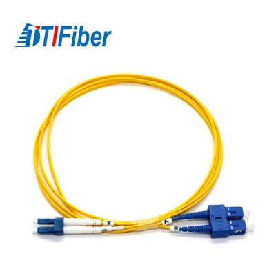 China LC-SC UPC G652D Multimode Fiber Patch Cord 2.0mm PVC/LSZH Various Fiber Types for sale