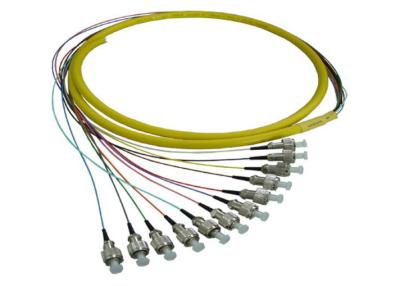 China Singlemode UPC Fiber Optic Pigtail with 12pcs FC Fiber Connectors for sale