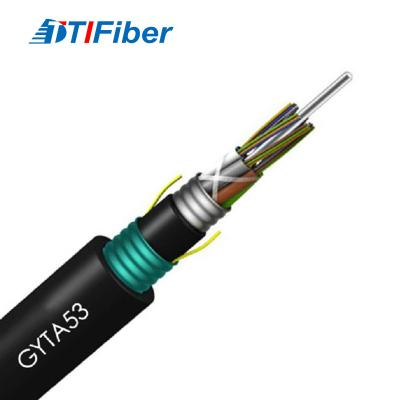 중국 옥외용 광케이블 공급자 12 핵심 직접매설식（배관） 무장한 광섬유 케이블 GYTA53 판매용