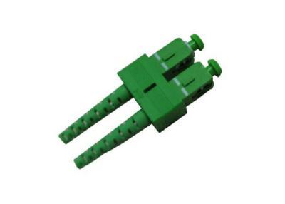 China Conector a dos caras de la fibra óptica, conector verde de la fibra del SC APC para la prueba en venta