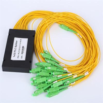 China ABS PLC Optical Splitter SC APC SC UPC Fiber Optic PLC Splitter 1x8 1x32 1x16 1x64 for sale