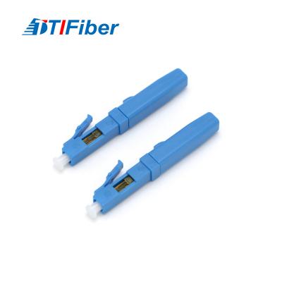 China Conector rápido de la fibra óptica a una cara unimodal del LC UPC para FTTH en venta