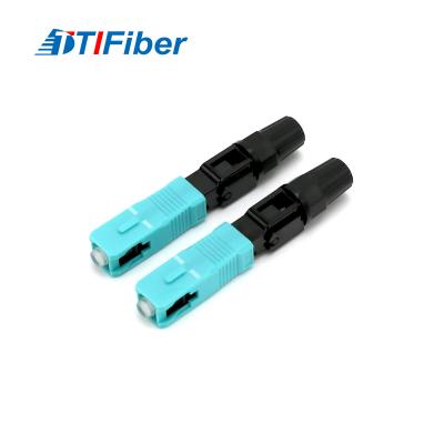 中国 FTTH SC OM3のマルチモード・ファイバの視覚の速いコネクター 販売のため