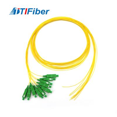 Cina modo giallo della treccia semplice del cavo a fibre ottiche dello Sc APC di 0.9mm singolo in vendita