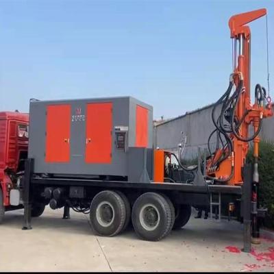 China Construction worksÂ   Factory Price 200 Meter Kw200 Depth Portable Truck Mounted Drilling Rig for sale