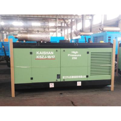 China TDS Lubricated Stationary Diesel Screw Air Compressor For Mine for sale