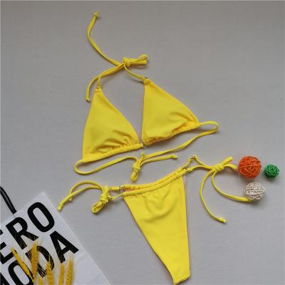 China Hot sale sexy bikini 2021 wholesale breathable ready-to-ship swimwear and micro african print swimwear women beach wear for sale