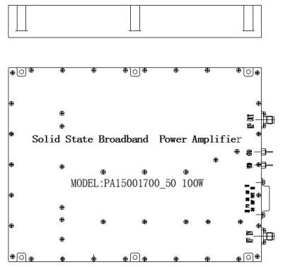 China Van de de Machtsversterker 1500MHz 1700MHz van gelijkstroom 24V 100W de Breedband Zilveren Kleur Te koop