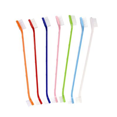 China Wholesale Cheap Pet Cat Dog Toothbrush For Dog Heads From Viable Factory LOW MOQ Large Small Double for sale