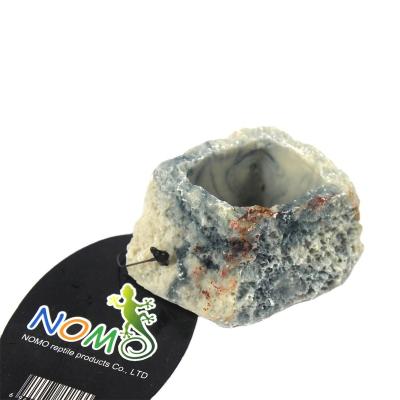 China Viable NOMOY PET Hot Sale Resin Reptile Dish Food Water Bowl Feeder NS-07 for sale