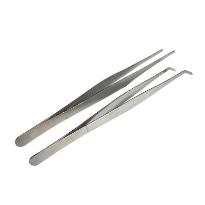 China NOMOY PET 30cm Stainless Steel Viable Straight Curved Tweezers For Aquarium Fish Tank Aquatic Plants Reptile for sale