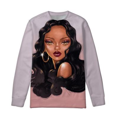 China Black Females Autumn Art Hoodie Streetwear Sweatshirts Ladies Loose Pullovers African Women Viable Girls Hoodies for sale