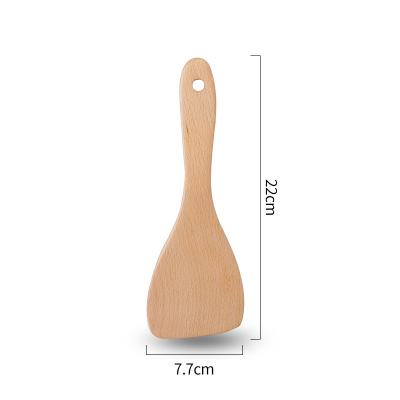 China Promotional Sustainable 2022 Custom Design Kitchen Rice Cooking Safety Beech Small Slant Shovel for sale