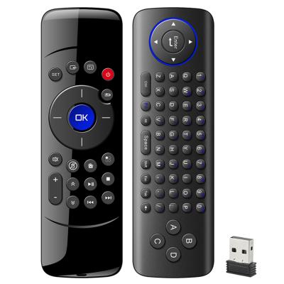 China C2 2.4G Universal Air Mouse Wireless Remote Control 6-Axis QWERTY Keyboard Motion Sense IR Learning for Android TV Smart TV BOX PC for sale