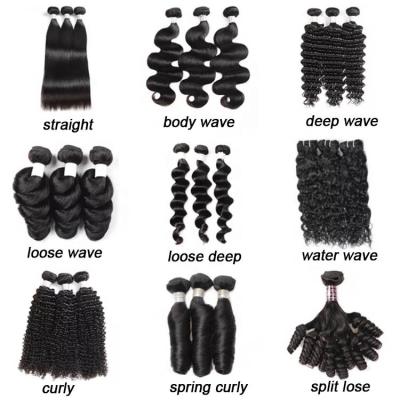 China Various Drop Shipping 10A Raw Cuticle Aligned Hair Brazilian Hair Extension Bundles 100% Hair Bundles With Closure for sale