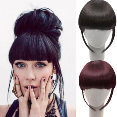 China Hot Selling Fashion Synthetic Hair Bangs Remy Clip On Hair Extension Bangs Hair Extension Bangs for sale