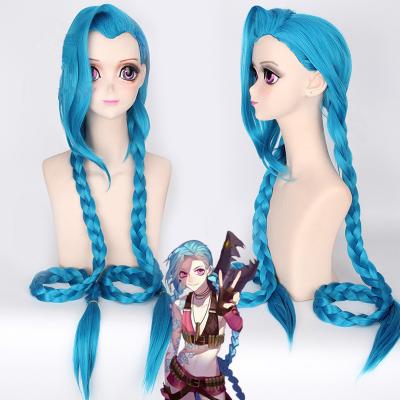 China Funtoninght braids long braids best choice most people league of legends cosplay wigs jinx cosplay wigs for party supplies for sale