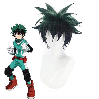 China Beautiful Wave Funtoninght Green Midoriya Izuku Silky Straight Wigs My Hero Academia Cosplay Wigs For Cosplay Lovers for sale