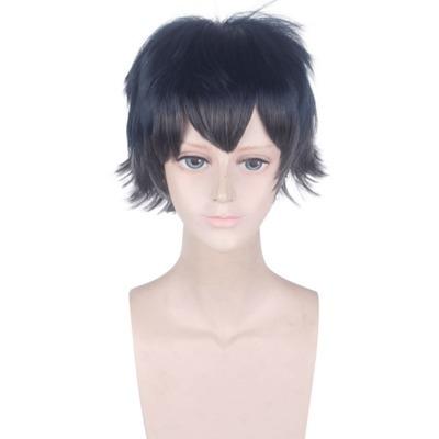 China Wave Arknights Cosplay Wigs Silky Straight Funtoninght Best Products Short Black High Curly Flamebringer Cosplay Wigs For Cosplay Party Supplies for sale