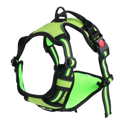 China Exquisite Design Fashion Padded Adjustable Pet Harness No Pull Dog Harness With Handle For Large Dog for sale