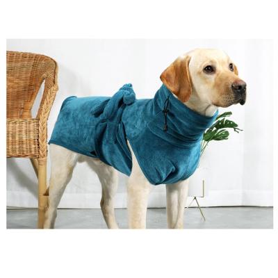 China Amazon Best Selling Microfiber Dog Sustainable Bathrobe Quick-Drying Soft Towel For Dog for sale