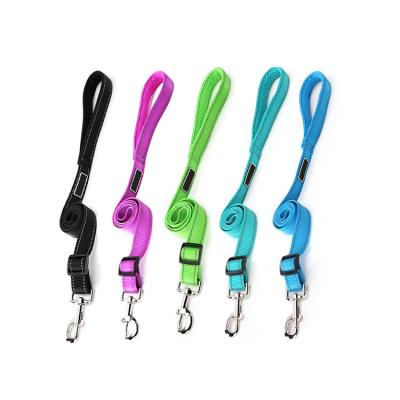 China Dog Walking Leash Durable Durable Soft Nylon Handle Dog Leash for sale