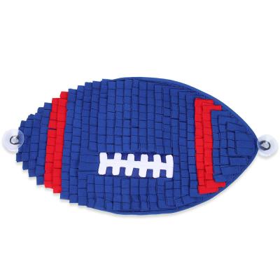 China Viable Football Trained Dog Nose Mat Slow Feeding Mat Interactive Pet Training Toy for sale